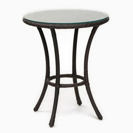Sadovy table of artificial rattan 60x75cm wenge