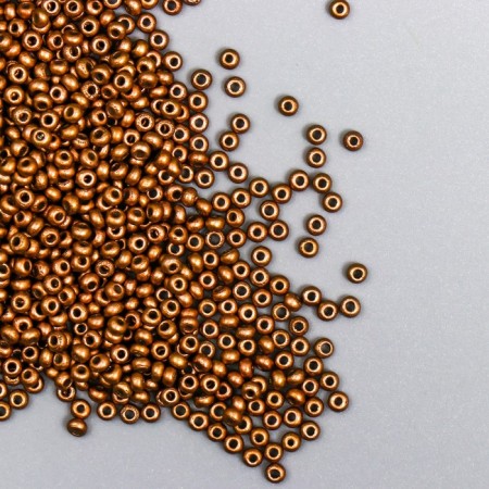 Glass beads 11/0 "metallic. Copper" 10 g