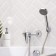 Shower mixer RMS SL50-003, one-leaf, with a shower set, chrome