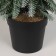 Christmas tree decor "snowy with sparkles, in a pot" 33x9 cm