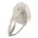 Women's backpack, genuine leather, white 26x23x12 cm