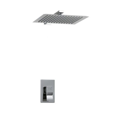 The shower system wasserkraft a12118, built -in, tropical shower, chrome