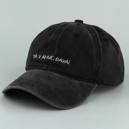 Women's cap, Davai, rr 56cm, jeans, black color-1