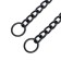 Collar - Metallic a single strain, 65 cm, wire thickness 3.5 mm, black
