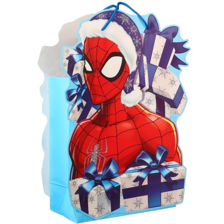 New Year. Gift package, 23x27x11.5 cm, packaging, spider-man-1