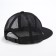 Women's cap with a straight visor "cool", black color, mesh, rr 56, with beads