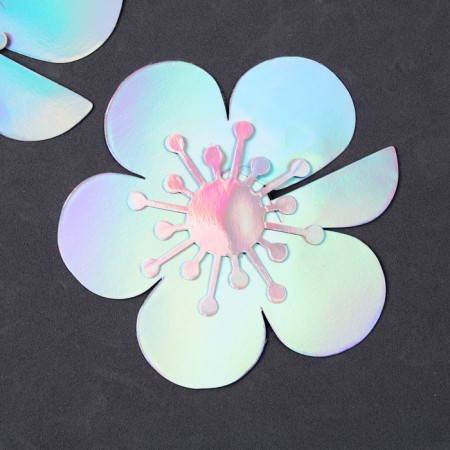 Set for decorating the cake "Flowers", 6 pcs., Mother of pearl-2