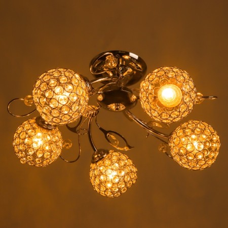 Agnes chandelier 5x40W E27 Chrome Model: 2600546-2