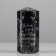 Candle - cylinder "Happy New Year and Merry Christmas!", 5x10 cm, black with silver