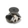 Handle button Cappio Rose 01, bronze color