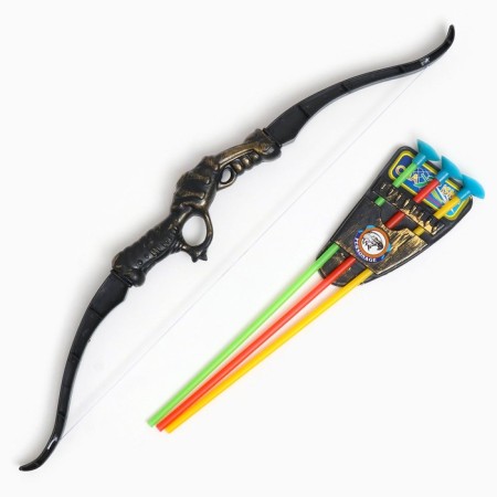 A toy for shooting "Onions with arrows" for children, arrows on suction cups, 46cm, black
