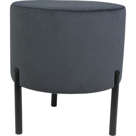 Puff "Charlie 3", 400 × 400 × 450 mm, velor urban 8, dark gray color