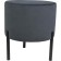 Puff "Charlie 3", 400 × 400 × 450 mm, velor urban 8, dark gray color