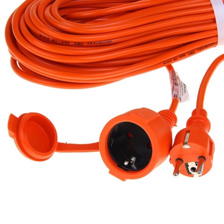 The extension cord USh-10, 40 m, with grounding, PVS 3x0.75, IP54, sockets with a lat. lid-1