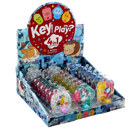 Water game "Bubbles" on a key fob, species mix-5