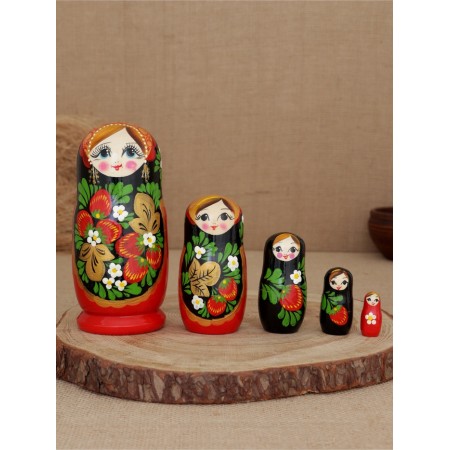 Matryoshka "Khokhloma Malaya" 5 puppet