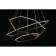 Suspended chandelier Polunia Led 3000k 136W