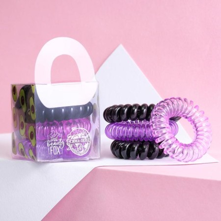 Hair gum springs "Dream", 4 pcs, diam 3.5 cm-3