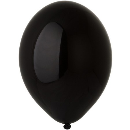Latex ball 14 ", pastel, set 50 pcs., Black color