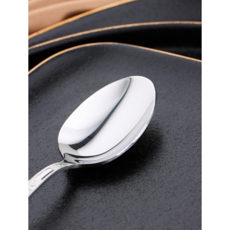 Teaspoon "Berkeley", length 14.4 cm, thickness 2 mm, silver color-1