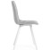 Stool on a metal frame chilli metal/velor, white/light gray 43.5x50x87.5 cm