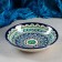 The plate of the Rishtan ceramics "Patterns", blue, deep, mix, 20 cm