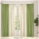 Set of curtains "Canvas", size 200x260 cm, 2 pcs, olive color, milk