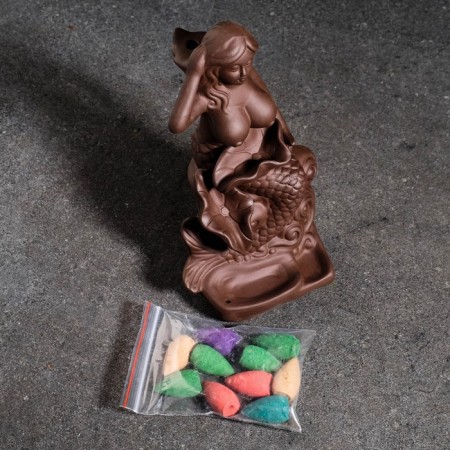 Set of incense on the stand "Mermaid-nurse" 18x8x10cm-5