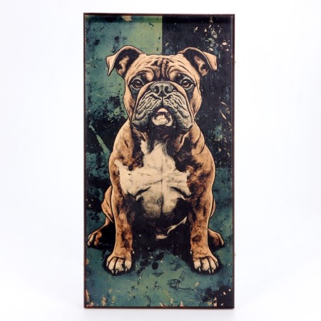 Board game 2 in 1 "dog": large backgammon, checkers, board 60 x 60 cm
