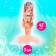 Fairytale doll "Beautiful Mermaid", Orange color