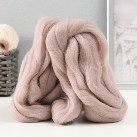 Fasting wool 100% half -toned wool 50 g (pearl rose - 231)
