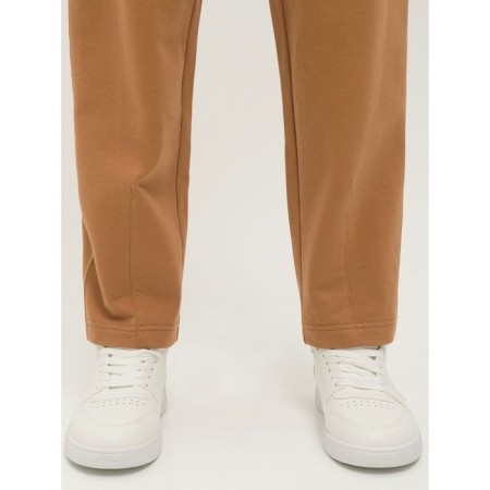 Pants for girls, height 134 cm, brown color-5