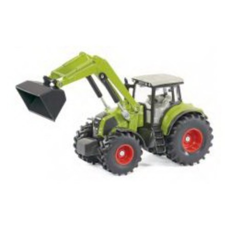 Модель трактора Siku Claas Axion 850 с погрузчиком и самосвалом, 1:50-2