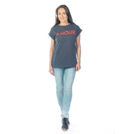 Women's T -shirt amour, size 52, color gray color-1