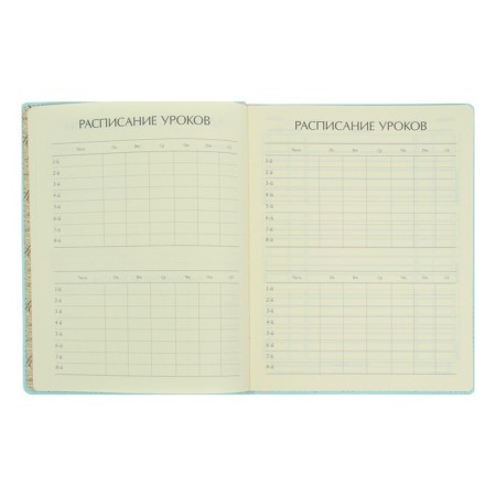 Universal diary for grades 1-11, 48 sheets "Bunny with a heart", artificial leather cover-5