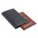 O-89-25 Driver wallet with O-910 button, Black Cascade Matte-25