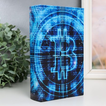 Safe Brush Tree leatherette "Bitcoin" 21x13x5 cm