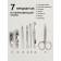 The manicure set "Moore-huma", 7 items, in case, black/white color
