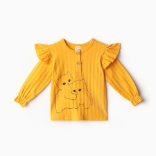 Longsliv children, mustard color, height 68 cm