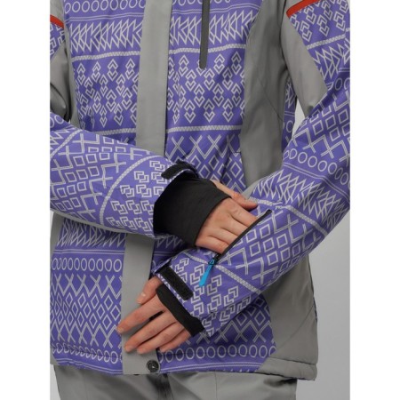 Ski suit, size 42, purple color-2