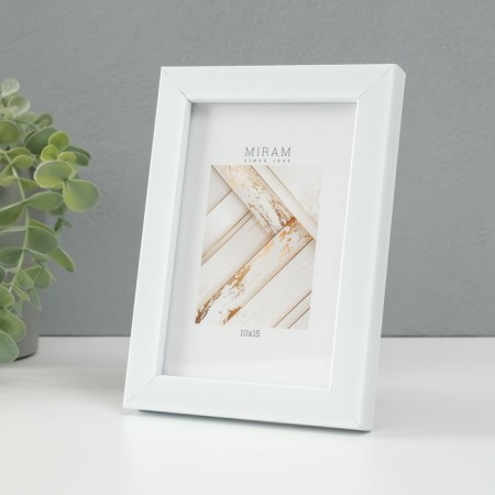 Photo frame Plastic Gallery 10x15 cm, 641801 White-1