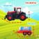 Tractor "Farmer", with soap bubbles, works from batteries, light and sound