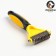 Tool for stripping double-sided with frequent teeth, 23 x 12 cm, black and yellow