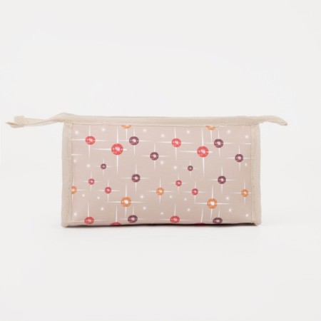Lightning cosmetic bag, beige color-1