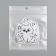 Plastic stickers "puppies" set 60 pcs 10x12 cm