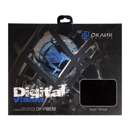 Mouse mat Oklick OK-P0330, 330X260X3mm, black