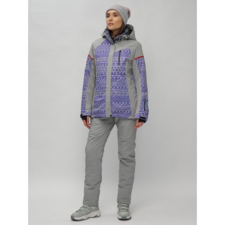 Ski suit, size 42, purple color-1