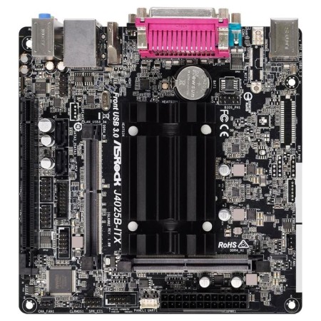 ASROCK Maternal board J4025B -ITX 2XDDR4 Mini -itx AC`97 8ch (7.1) GBLAN+VGA+HDMI