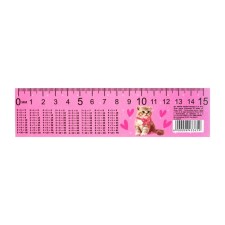 Line-stroke plastic 15 cm ZL-15 table of multiplication 