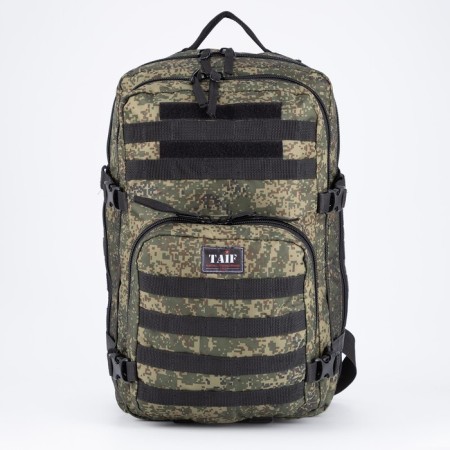 Tactical backpack, TAIF, 40 l, lightning department, 2 outer pockets, camouflage color/green-2